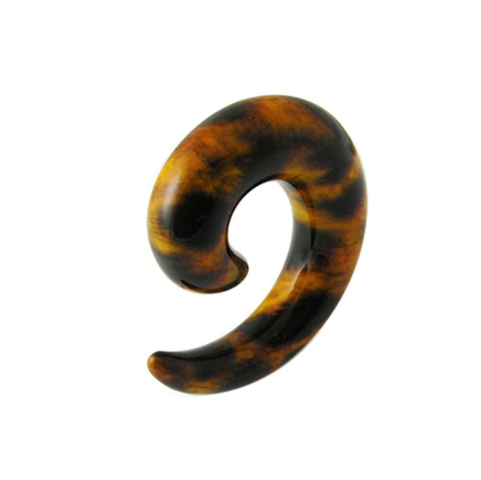 Classic Leopard Brown Ear Spiral Expander - Monster Piercing