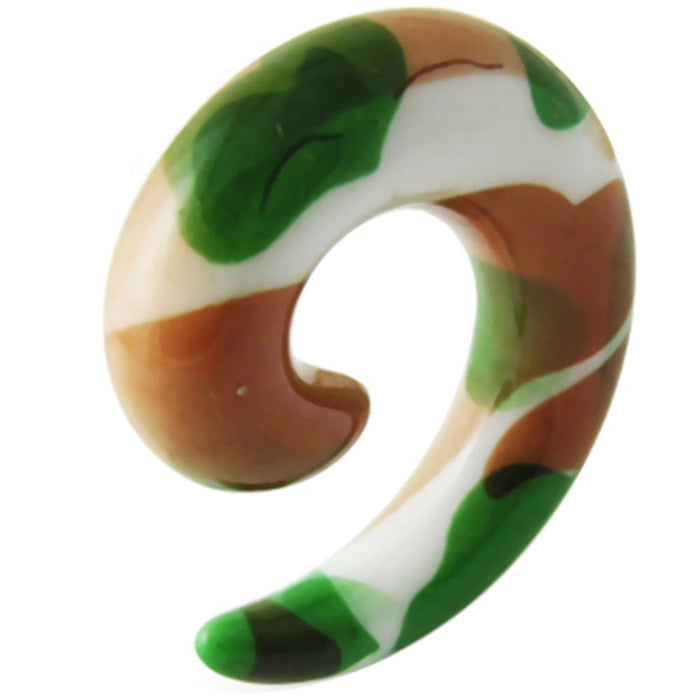 Camouflage Spiral Spiral Expander - Monster Piercing