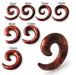 Acrylic Spiral Twist Flesh Tunnel Expander - Monster Piercing