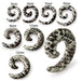 Snakeskin Print Acrylic Spiral Twist Flesh Tunnel Expander - Monster Piercing