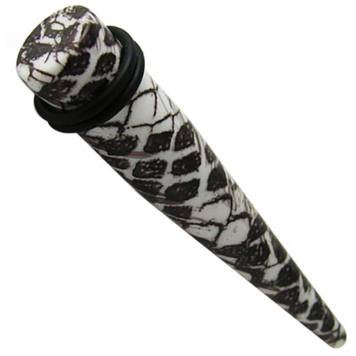 Snakeskin Marble Straight Ear Expander - Monster Piercing