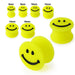 Embossed Smiley Silicone Ear Plug - Monster Piercing