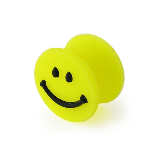 Embossed Smiley Silicone Ear Plug - Monster Piercing