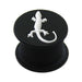 Embossed White Gecko Silicone Ear Plug - Monster Piercing