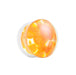 Pyrex Glass Orange Pebble Ear Tunnel Plug - Monster Piercing