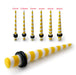 Yellow Stripe Straight Ear Expander - Monster Piercing