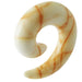 Marble Effect UV Acrylic Spiral Ear Taper - Monster Piercing