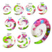 Floral Print UV Acrylic Spiral Ear Taper - Monster Piercing