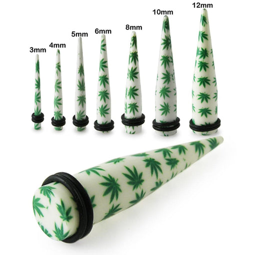 Marijuana Straight Ear Expander - Monster Piercing