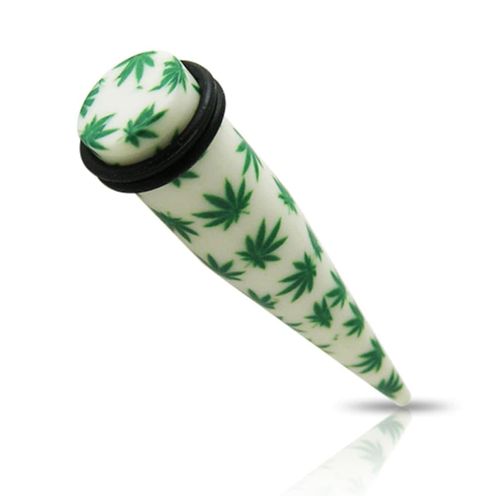 Marijuana Straight Ear Expander - Monster Piercing