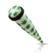 Marijuana Straight Ear Expander - Monster Piercing