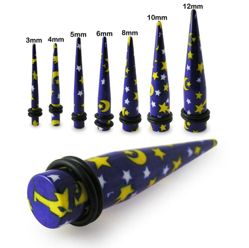 Midnight Stars Straight Ear Expander - Monster Piercing