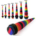 Rainbow Stripes Straight Ear Expander - Monster Piercing