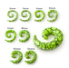 Lime Green UV Acrylic Spiral Ear Taper - Monster Piercing