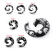 Skull Print UV Acrylic Spiral Ear Taper - Monster Piercing