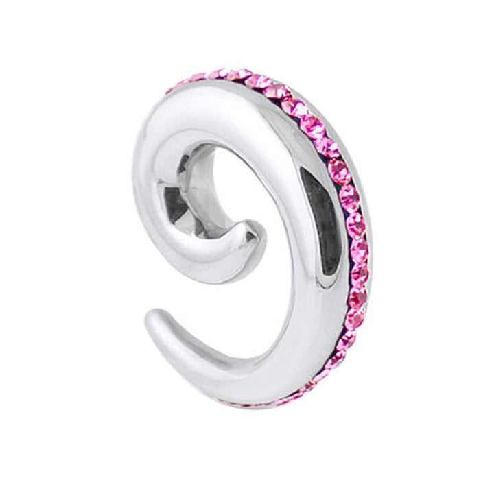 Pink Jeweled Spiral Expander - Monster Piercing