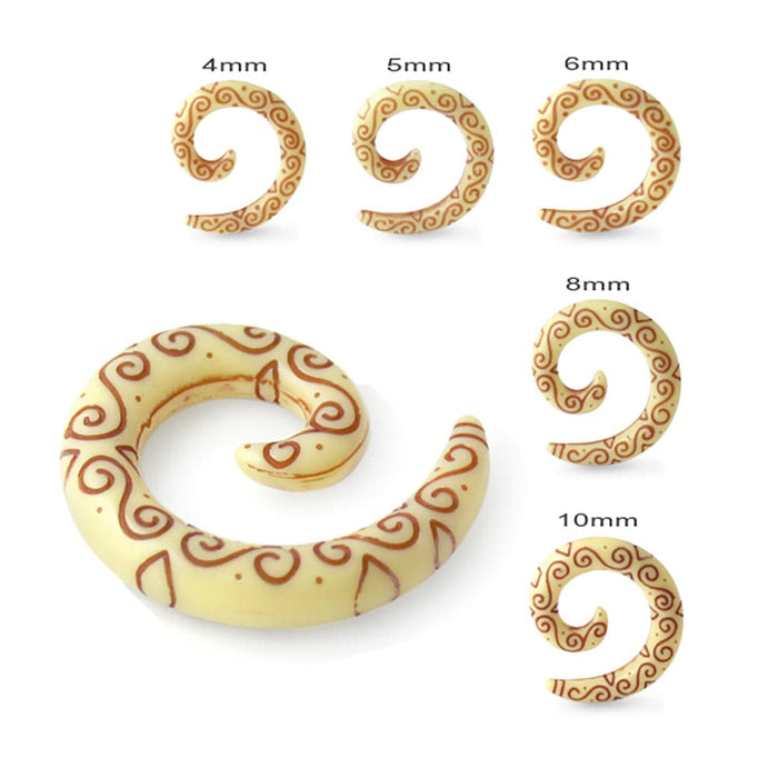 Tribal Carving Symbols Ear Stretcher - Monster Piercing