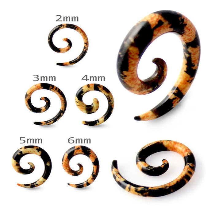 Cheetah Print Spiral Expander - Monster Piercing