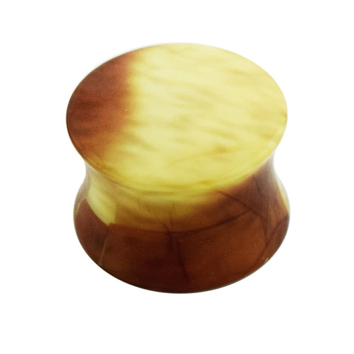 Wood Pattern UV Acrylic Double Flared Ear Plug - Monster Piercing