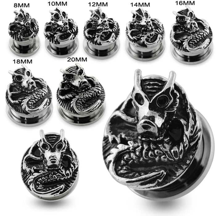 Casting Dragon Screw Fit Flesh Tunnel - Monster Piercing