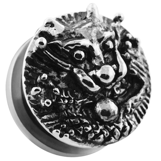 Pierced Dragon Screw Fit Flesh Tunnel - Monster Piercing