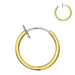 Spring Action Gold Fake Body Jewelry Nose Hoop - Monster Piercing