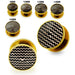 Gold PVD Plated Cut-Out ZigZag Screw Fit Flesh Tunnel - Monster Piercing