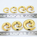 Gold PVD Plated Over Hollow Surgical Steel Ear Expander - Monster Piercing