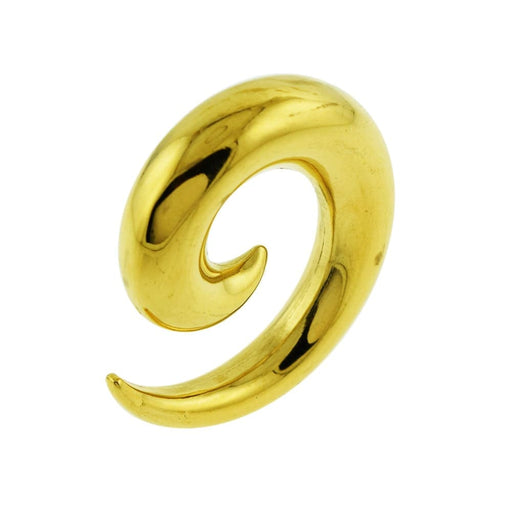 Gold PVD Plated Over Hollow Surgical Steel Ear Expander - Monster Piercing