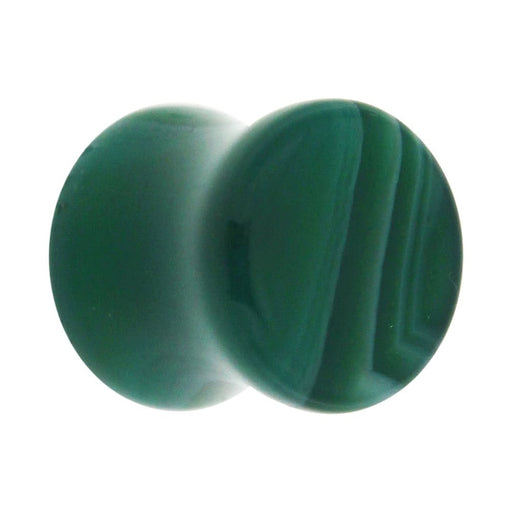 Colorful Synthetic Malachite Stone Saddle Ear plug Gauges - Monster Piercing