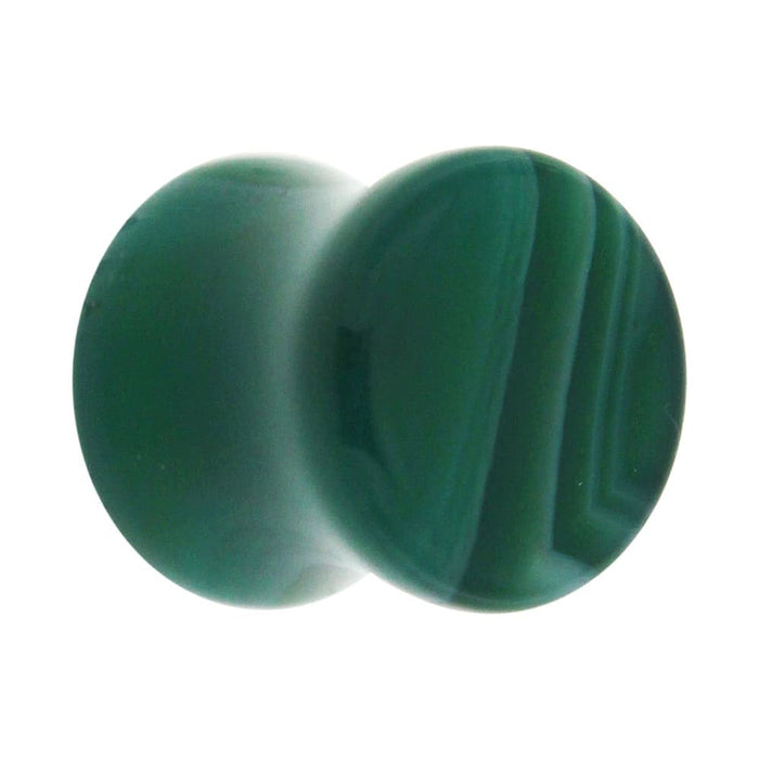 Colorful Synthetic Malachite Stone Saddle Ear plug Gauges - Monster Piercing