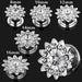 Flower with Micro Jeweled CZ Stone Ear Flesh Tunnel - Monster Piercing