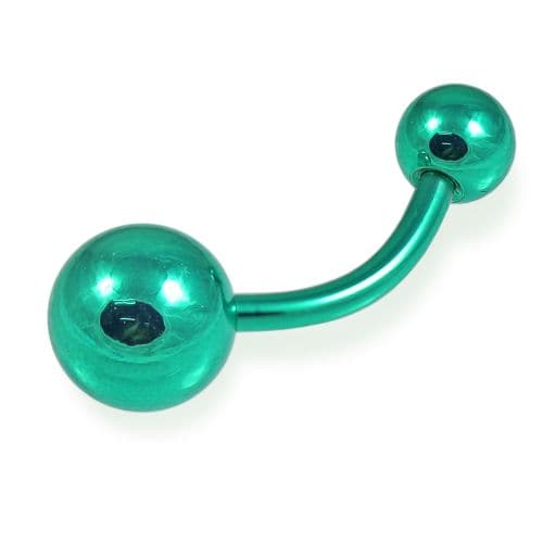 Colour Anodised 316L Surgical Steel Belly Ring - Monster Piercing