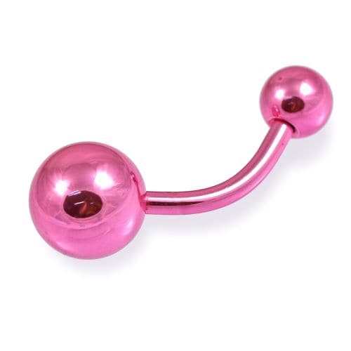 Colour Anodised 316L Surgical Steel Belly Ring - Monster Piercing