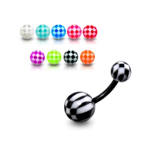 UV Belly Banana with Chess UV Balls (Pack of 10) - Monster Piercing