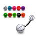 Steel Belly Banana with Basketball UV Balls (Pack of 10) - Monster Piercing