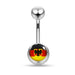 Country Flag Surgical Steel Belly  Ring - Monster Piercing