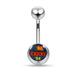 Country Flag Surgical Steel Belly  Ring - Monster Piercing