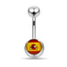 Country Flag Surgical Steel Belly  Ring - Monster Piercing