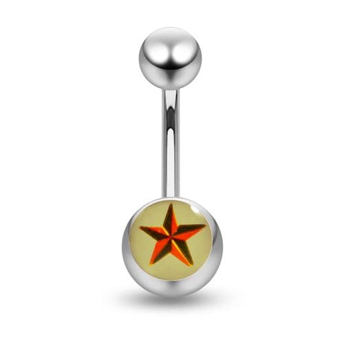 Cartoon Surgical Steel Belly  Ring - Monster Piercing