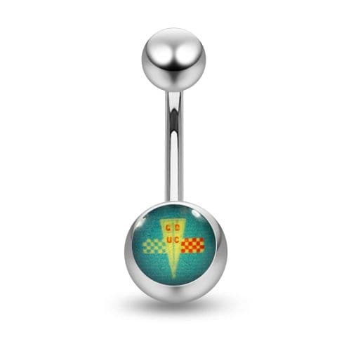 Cartoon Surgical Steel Belly  Ring - Monster Piercing