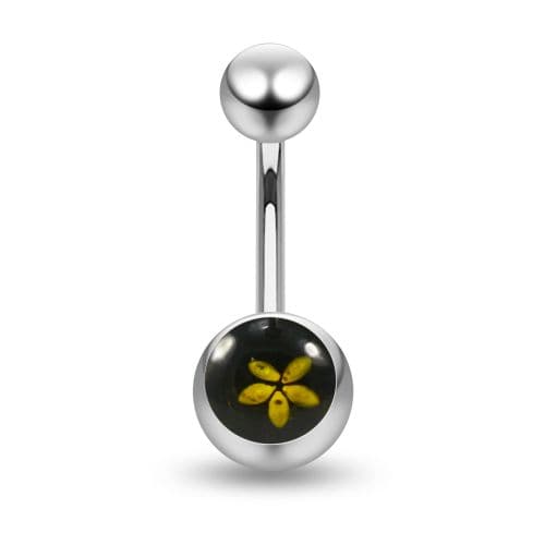 Printed Surgical Steel Belly  Ring - Monster Piercing