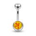 Printed Surgical Steel Belly  Ring - Monster Piercing