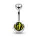 Printed Surgical Steel Belly  Ring - Monster Piercing