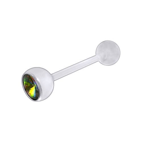 BioFlex Jewelled Straight Barbell - Monster Piercing