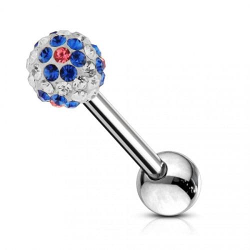 316L Surgical Steel Ferido Ball Top Tongue Bar - Monster Piercing