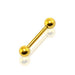 Anodised Tongue Barbell with Ball - Monster Piercing