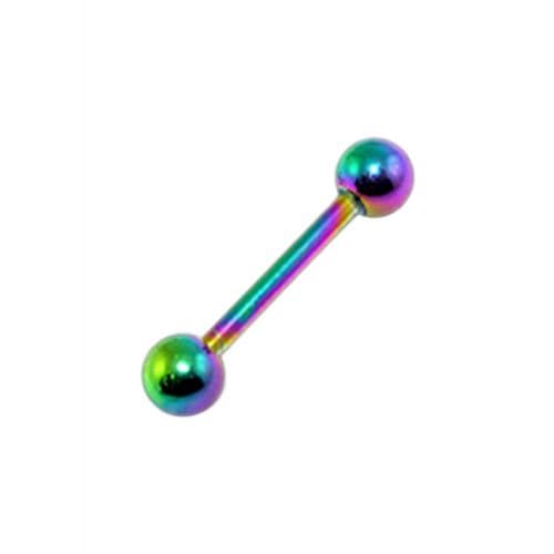 Anodised Tongue Barbell with Ball - Monster Piercing