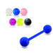 Multi-Coloured Bar with Simple UV Ball (Pack of 10) - Monster Piercing