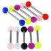 Steel Tongue Barbell Plained UV Balls (Pack of 10) - Monster Piercing